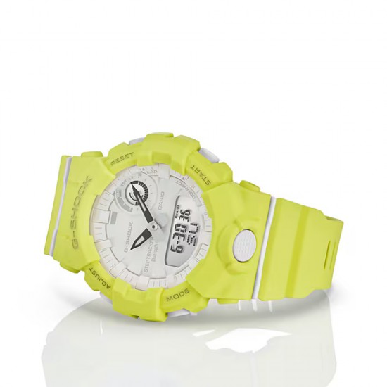 Casio G-Shock Women G-Squad GMA-B800-9A Yellow Resin Band Sports Watch