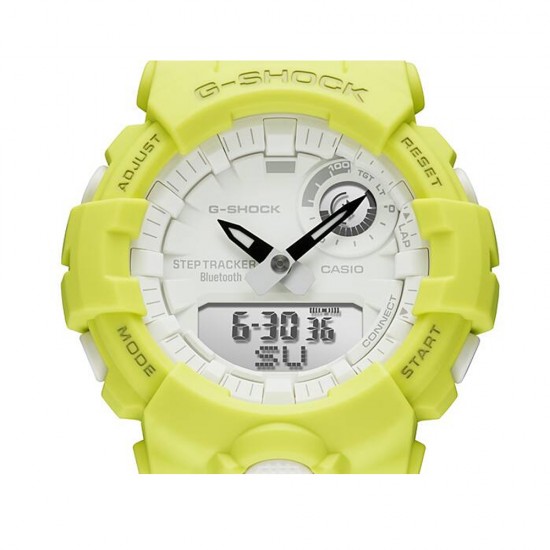 Casio G-Shock Women G-Squad GMA-B800-9A Yellow Resin Band Sports Watch
