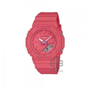 Casio G-Shock Women Tone-On-Tone Series GMA-P2100-4A Red Bio-Based Resin Band Sports Watch