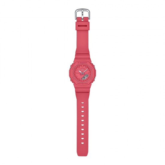 Casio G-Shock Women Tone-On-Tone Series GMA-P2100-4A Red Bio-Based Resin Band Sports Watch