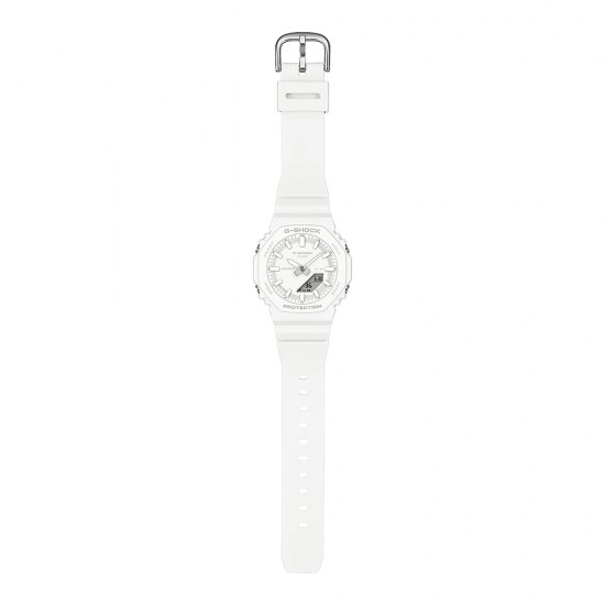 Casio G-Shock Women Tone-On-Tone Series GMA-P2100-7A White Bio-Based Resin Band Sports Watch