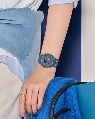 Casio G-Shock Women GMA-P2100BA-2A Blue Bio-based Resin Band Women Sport Watch