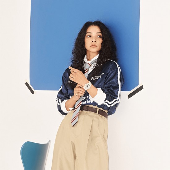 Casio G-Shock Women GMA-P2100BA-7A White Bio-based Resin Band Women Sport Watch