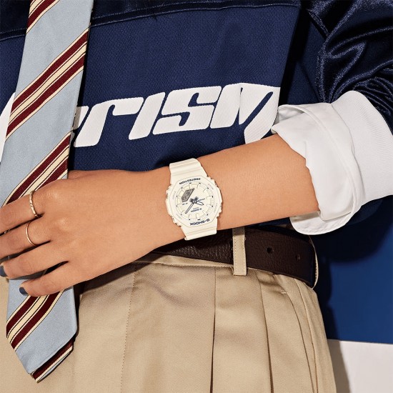 Casio G-Shock Women GMA-P2100BA-7A White Bio-based Resin Band Women Sport Watch