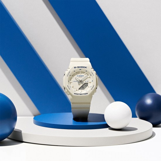 Casio G-Shock Women GMA-P2100BA-7A White Bio-based Resin Band Women Sport Watch