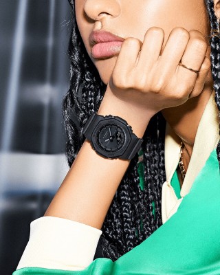 Casio G-Shock Women GMA-P2100BB-1A Black Bio-Based Resin Band Sports Watch