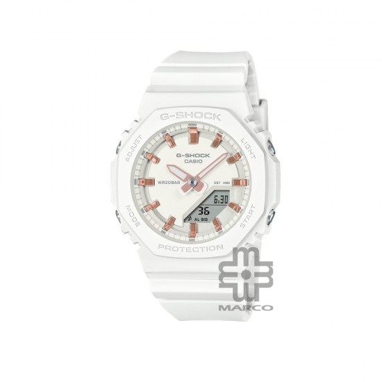 Casio G-Shock Women GMA-P2100M-7A White Bio-based Resin Band Women Sport Watch