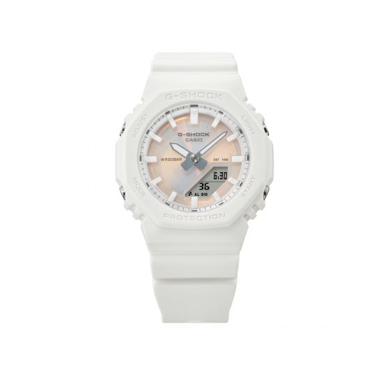 Casio G-Shock Women GMA-P2100PC-7A White Bio-based Resin Band Women Sport Watch