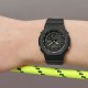 Casio G-Shock Women Seasonal Sporty Accent Color Series GMA-P2100SA-1A2 Black Bio-based Resin Band Women Sport Watch