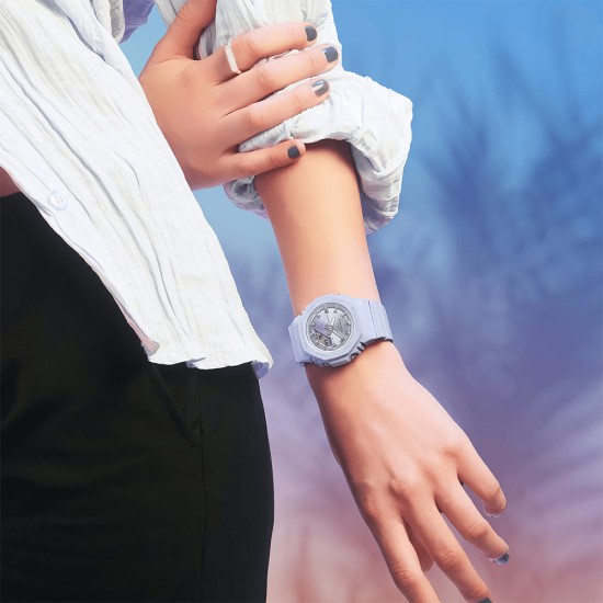 Casio G-Shock Women Sunset Glow Series GMA-P2100SG-2A Blue Bio-Based Resin Band Sports Watch