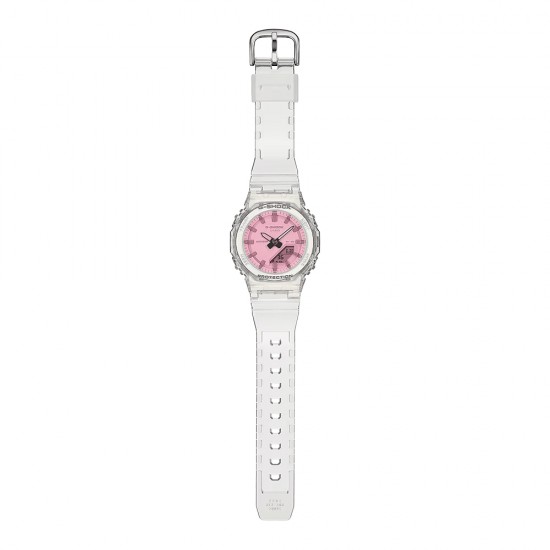 Casio G-Shock Women GMA-P2100SR-7A White Resin Band Women Sport Watch