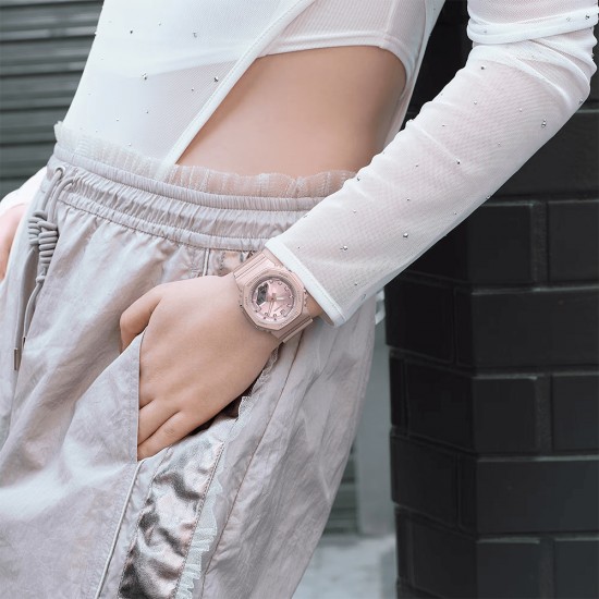 Casio G-Shock Women GMA-P2100ST-4A Pink Bio-Based Resin Band Sports Watch Casio G-Shock Women GMA-P2100ST-4A Pink Bio-Based Resin Band Sports Watch