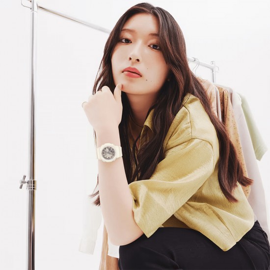 Casio G-Shock Women GMA-P2100ST-7A White Bio-Based Resin Band Sports Watch