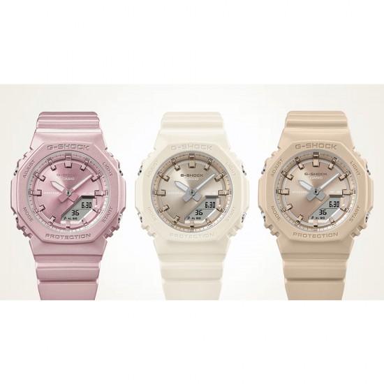 Casio G-Shock Women GMA-P2100ST-9A Beige Bio-Based Resin Band Sports Watch Casio G-Shock Women GMA-P2100ST-9A Beige Bio-Based Resin Band Sports Watch