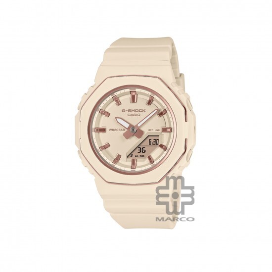 Casio G-Shock Women GMA-P2110-4A Beige Bio-based Resin Band Women Sport Watch