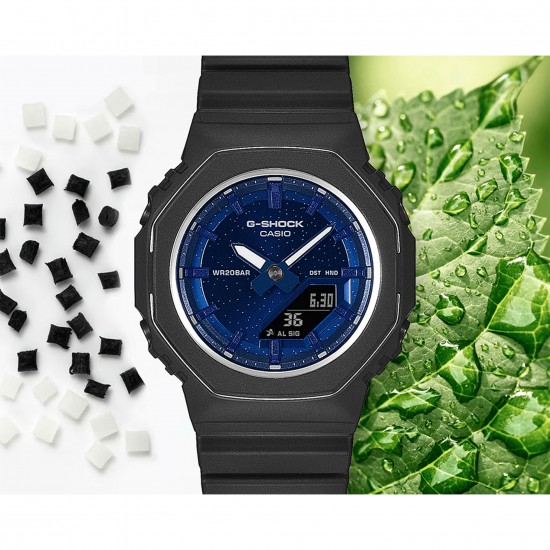 Casio G-Shock Women GMA-P2110SC-2A Black Bio-based Resin Band Women Sport Watch