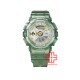 Casio G-Shock Women GMA-S110GS-3A Green Semi-Trans Resin Band Sports Watch