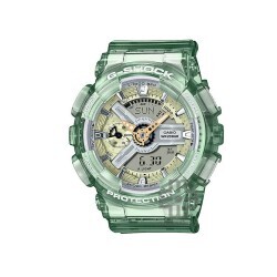 Casio G-Shock Women GMA-S110GS-3A Green Semi-Trans Resin Band Sports Watch