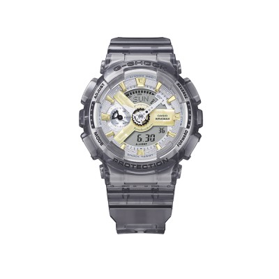 Casio G-Shock Women GMA-S110GS-8A Grey Semi-Trans Resin Band Sports Watch