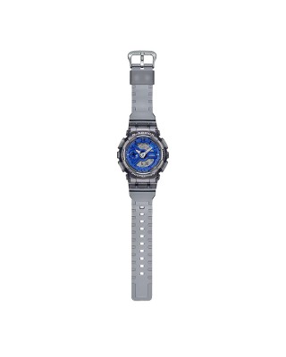 Casio G-Shock Women Girls Ice Smurfs Series GMA-S110TB-8A Grey Translucent Resin Band Sport Watch