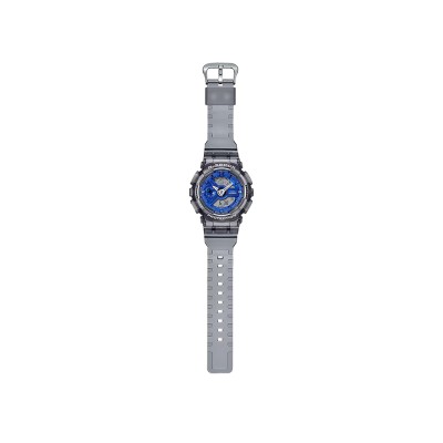 Casio G-Shock Women Girls Ice Smurfs Series GMA-S110TB-8A Grey Translucent Resin Band Sport Watch