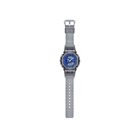 Casio G-Shock Women Girls Ice Smurfs Series GMA-S110TB-8A Grey Translucent Resin Band Sport Watch Casio G-Shock Women Girls Ice Smurfs Series GMA-S110TB-8A Grey Translucent Resin Band Sport Watch
