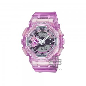 Casio G-Shock Women GMA-S110VW-4A Pink Translucent Resin Band Sports Watch