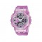 Casio G-Shock Women Virtual World Series GMA-S110VW-4A Pink Translucent Resin Band Sports Watch