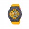 Casio G-Shock Women Retro 90s Sport Series GMA-S110Y-9A Yellow Resin Band Sport Watch