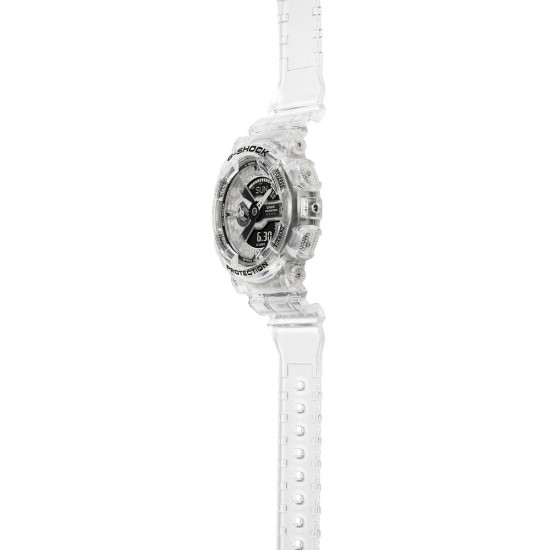 Casio G-Shock Women Clear Remix Series GMA-S114RX-7A White Transparent Resin Band Sports Watch