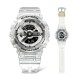 Casio G-Shock Women Clear Remix Series GMA-S114RX-7A White Transparent Resin Band Sports Watch