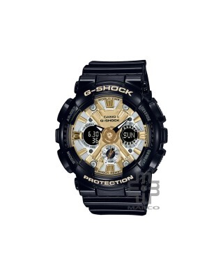 Casio G-Shock Women Black x Gold Series GMA-S120GB-1A Black Resin Band Sports Watch