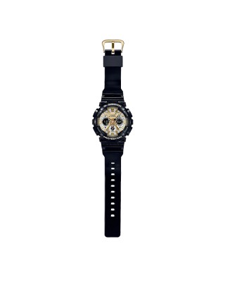 Casio G-Shock Women Black x Gold Series GMA-S120GB-1A Black Resin Band Sports Watch