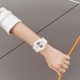 Casio G-Shock Women Seasonal Sporty Accent Color Series GMA-S120SA-7A1 White Bio-based Resin Band Women Sport Watch