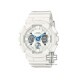 Casio G-Shock Women Seasonal Sporty Accent Color Series GMA-S120SA-7A2 White Bio-based Resin Band Women Sport Watch