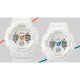 Casio G-Shock Women Seasonal Sporty Accent Color Series GMA-S120SA-7A2 White Bio-based Resin Band Women Sport Watch