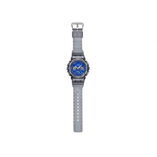 Casio G-Shock Women Girls Ice Smurfs Series GMA-S120TB-8A Grey Translucent Resin Band Sport Watch