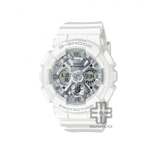Casio G-Shock Women Beach Resort Series GMA-S120VA-7A White Bio-based Resin Band Sports Watch Casio G-Shock Women Beach Resort Series GMA-S120VA-7A White Bio-based Resin Band Sports Watch