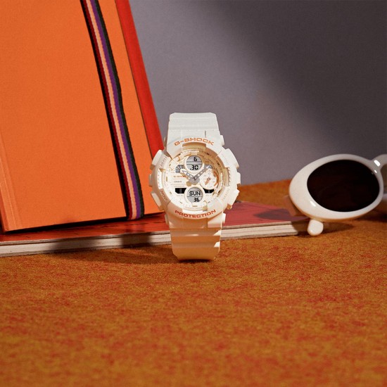 Casio G-Shock Women GMA-S140-7A White Bio-based Resin Band Watch