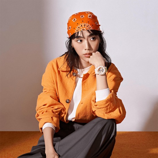 Casio G-Shock Women GMA-S140-7A White Bio-based Resin Band Watch