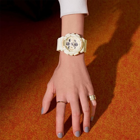 Casio G-Shock Women GMA-S140-7A White Bio-based Resin Band Watch