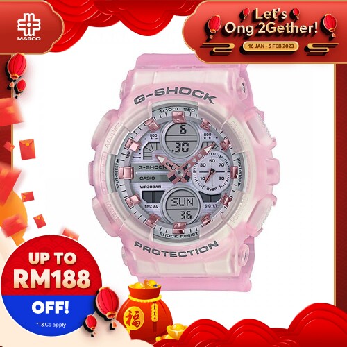 Casio G-Shock Women GMA-S140NP-4A Pink Resin Band Sports Watch