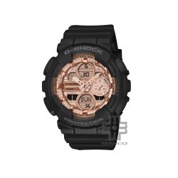 Casio G-Shock Women GMA-S140PG-1A Black Bio-based Resin Band Women Sport Watch