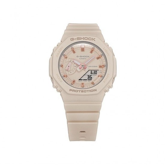 Casio G-Shock Women GMA-S2100-4A Beige Resin Band Sports Watch