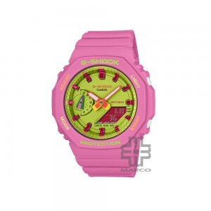 Casio G-Shock Women Bright Summer Colors Series GMA-S2100BS-4A Pink Resin Band Sports Watch