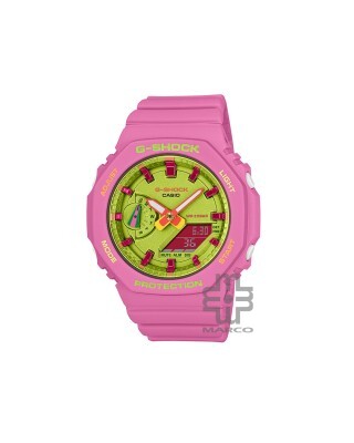 Casio G-Shock Women Bright Summer Colors Series GMA-S2100BS-4A Pink Resin Band Sports Watch