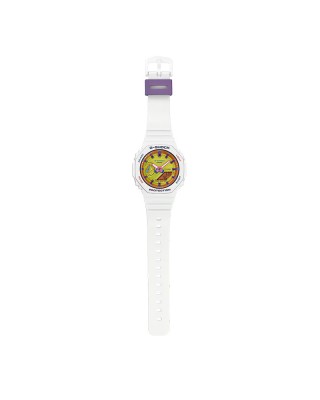 Casio G-Shock Women Bright Summer Colors Series GMA-S2100BS-7A White Resin Band Sports Watch
