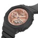 Casio G-Shock Women Pink Gold Metallic Dial GMA-S2100MD-1A Black Resin Band Sports Watch
