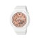Casio G-Shock Women Pink Gold Metallic Dial GMA-S2100MD-7A White Resin Band Sports Watch