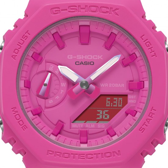 Casio G-Shock Women GMA-S2100P-4A Pink Resin Band Sports Watch